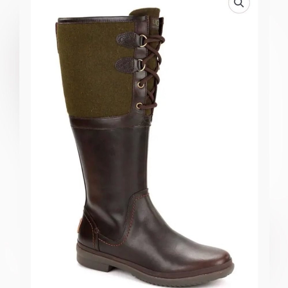 UGG Elsa Leather Boot in Stout | Waterproof